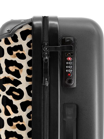 NoBoringSuitcases Trolley 'Panther- Tiere - Frauen' in Grau