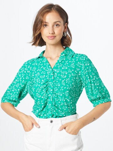 SISTERS POINT Blouse 'MABY' in Groen: voorkant