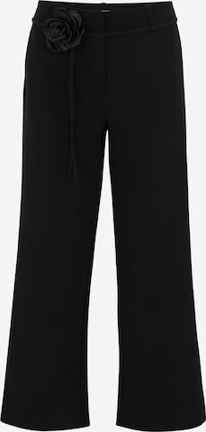 Vero Moda Petite Regular Broek 'FLORENTINA' in Zwart: voorkant