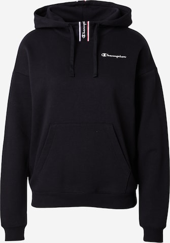 Champion Authentic Athletic Apparel Суичър в черно: отпред