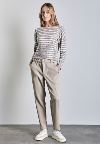 STREET ONE Slim fit Cargo Pants in Beige