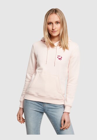 Mister Tee Sweatshirt 'Snakes Heart' in Pink