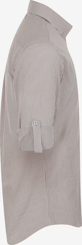 DENIM CULTURE Regular fit Button Up Shirt 'Rex' in Brown