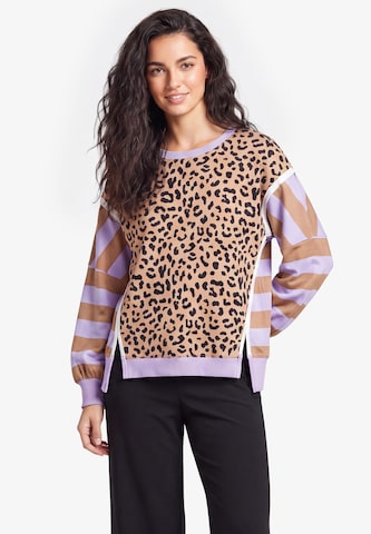 Sweat-shirt usha BLACK LABEL en violet : devant