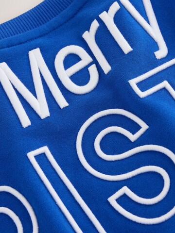 Next Sweatshirt 'Christmas' in Blau