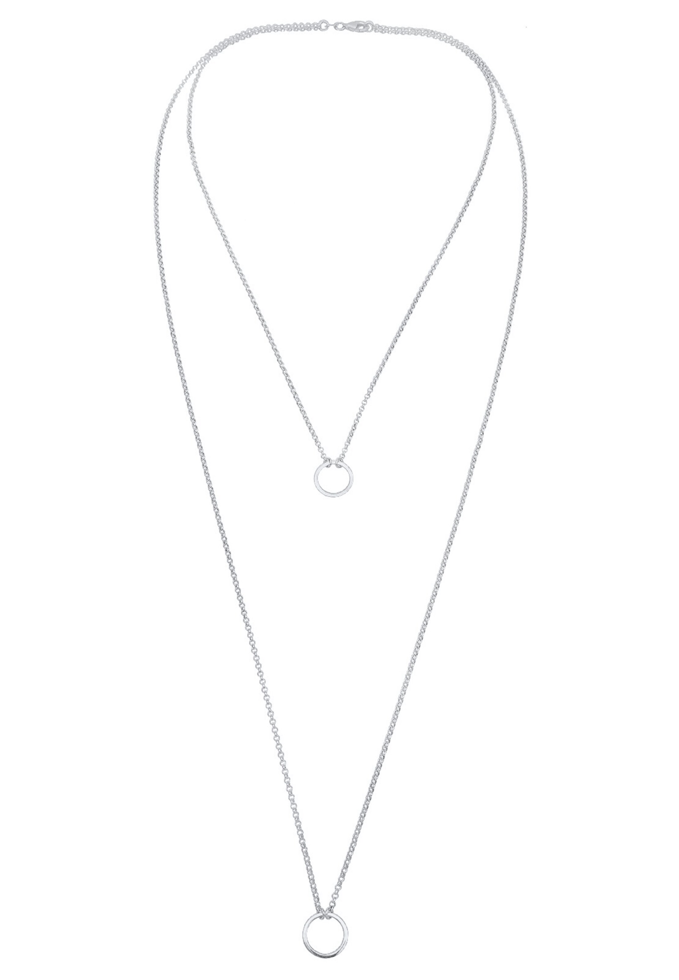 ELLI Lánc - ezüst: elől
