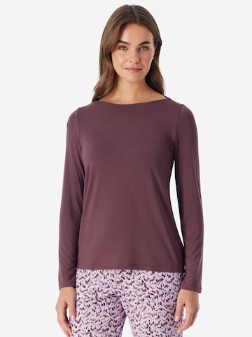 Chemise de nuit ' Mix Relax ' SCHIESSER en marron : devant