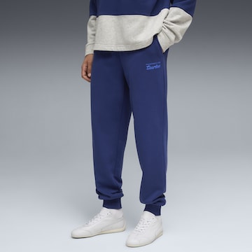 PUMA Tapered Sporthose 'Porsche Legacy Essentials' in Blau: Vorderseite