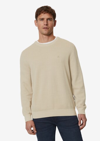 Pull-over Marc O'Polo en beige : devant