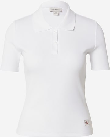 balts Calvin Klein Jeans T-Krekls: no priekšpuses