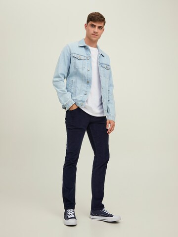 JACK & JONES Slimfit Housut 'GLENN' värissä sininen