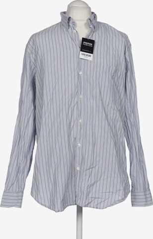 GIORGIO ARMANI Button Up Shirt in XL in Blue: front