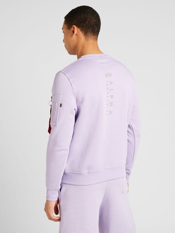 ALPHA INDUSTRIES Sweatshirt in Purple