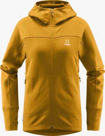 Haglöfs Athletic Fleece Jacket 'Betula' in Yellow: front