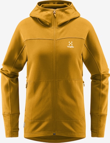 Haglöfs Athletic Fleece Jacket 'Betula' in Yellow: front