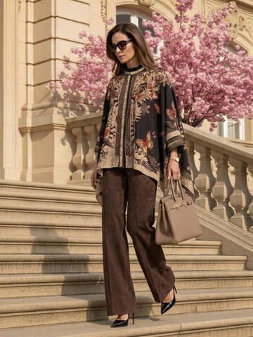 JIORO Tunic 'MIDNIGHT BUTTERFLIES' in Black