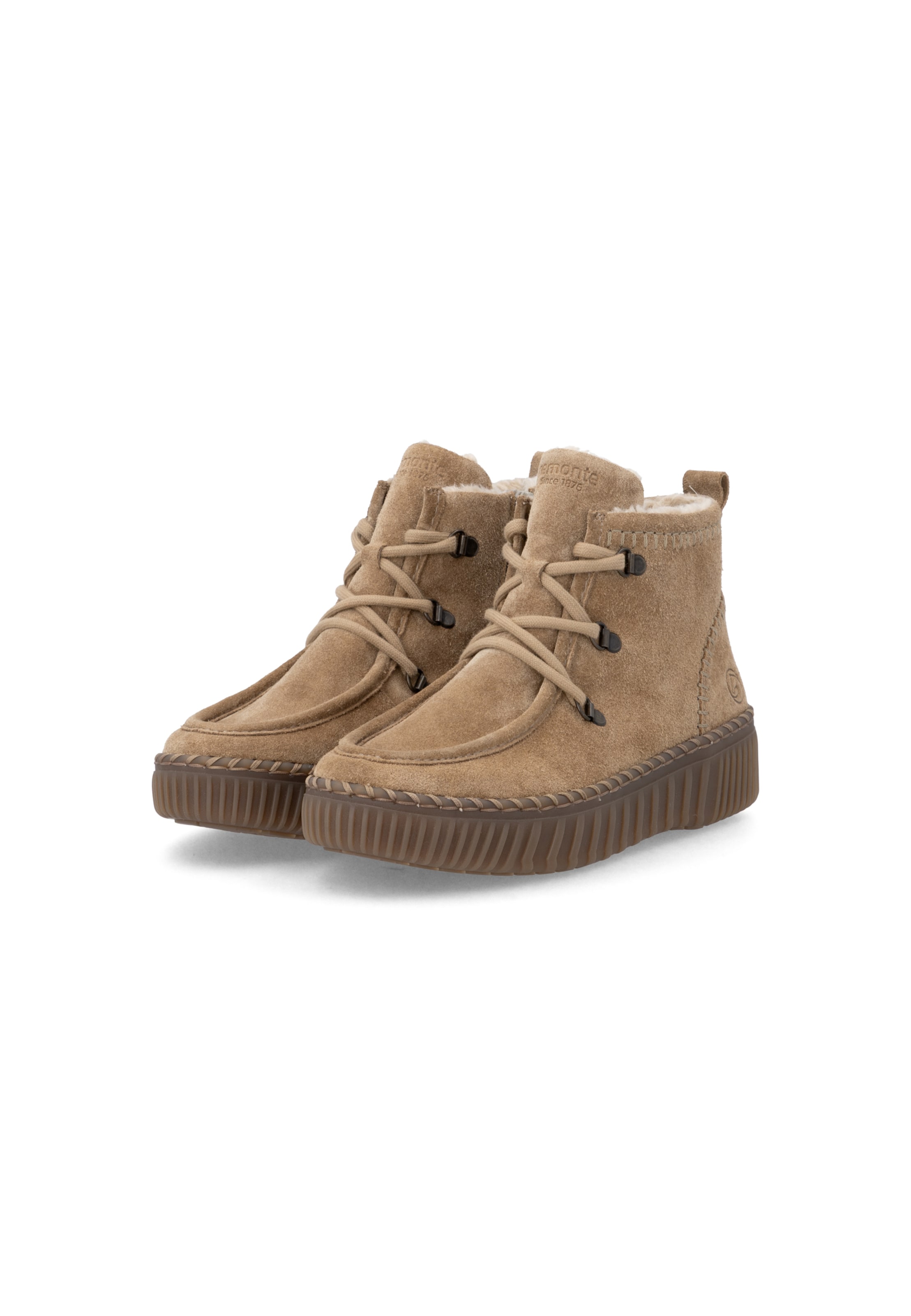 Bottines à lacets ' D4A72 ' REMONTE en marron