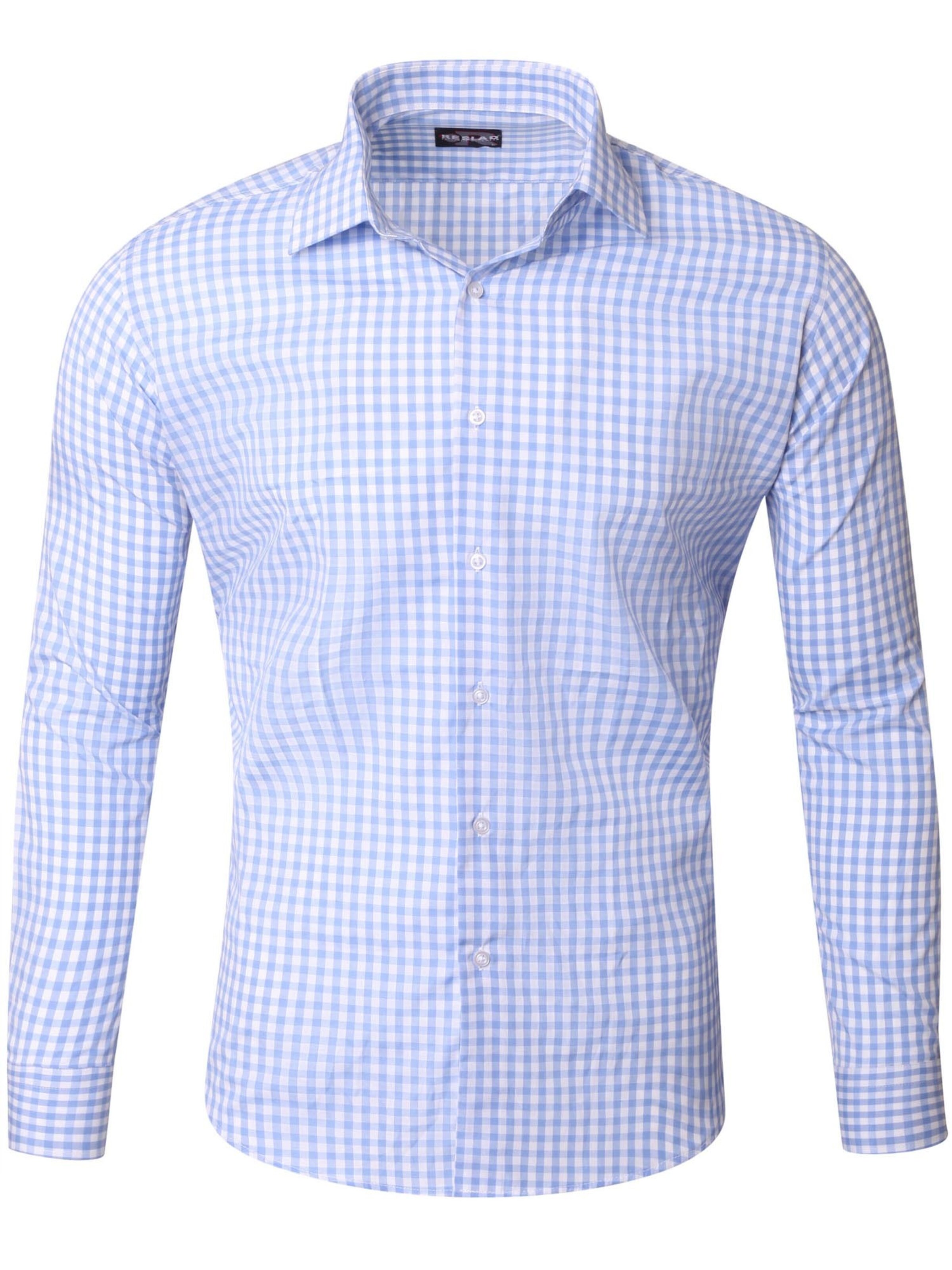 Reslad Hemd 'RS7007'‌‌‌‌‌‌ in Blau: Vorderseite