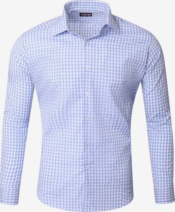 Reslad Slim fit Button Up Shirt 'Hemd Vichy-Karo' in Blue: front