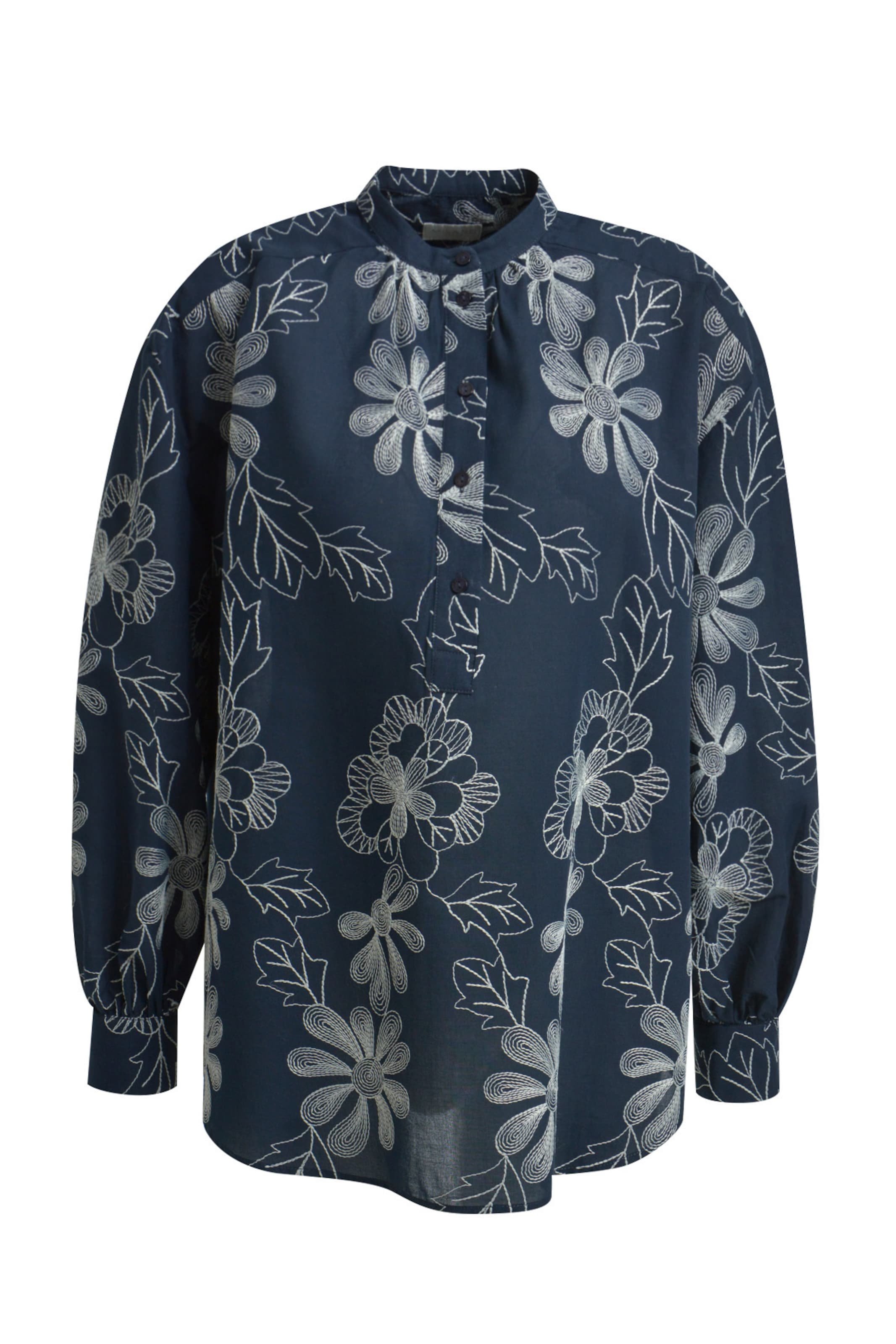 Milano Italy Blouse in Blue: front