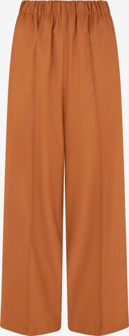 Aligne Wide leg Trousers 'Elga' in Brown: front