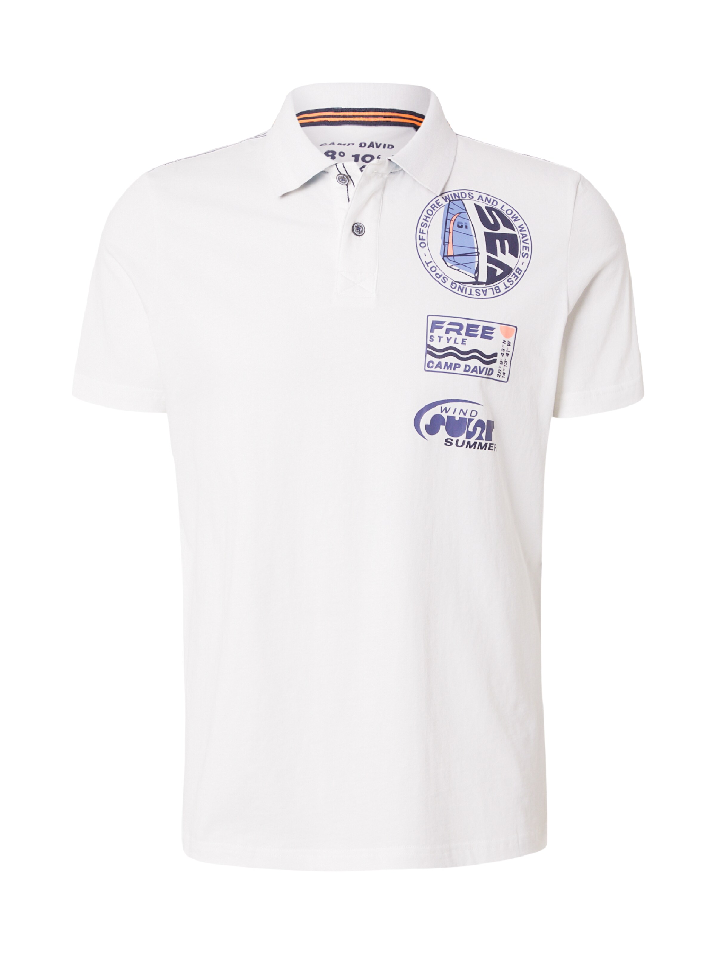 CAMP DAVID - Camiseta en beige: frente
