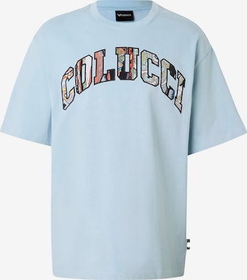 Colucci Shirt 'College Logo' in Blue: front