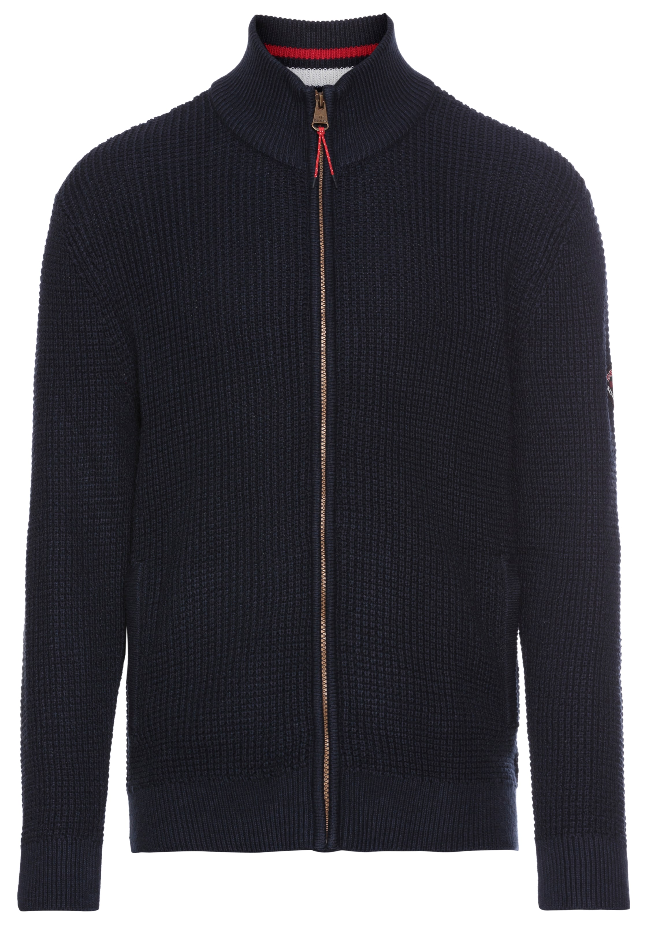 DELMAO Knit Cardigan in Blue: front