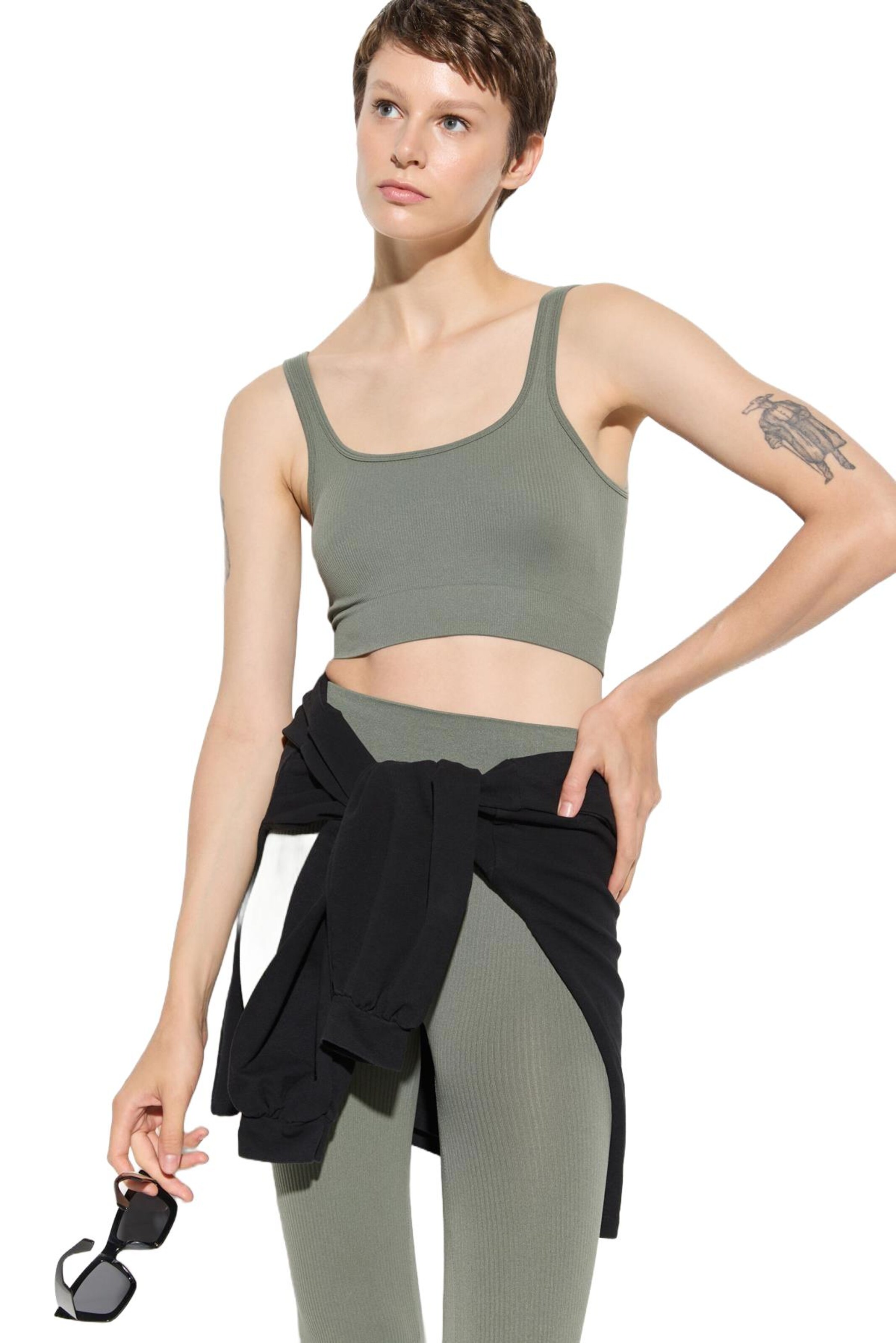 Bustier Soutien-gorge No Matter What en vert : devant