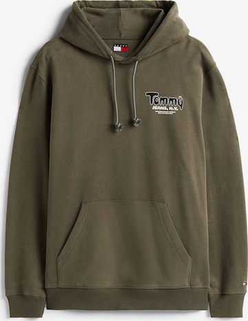 Tommy Jeans Sweatshirt in Green: front