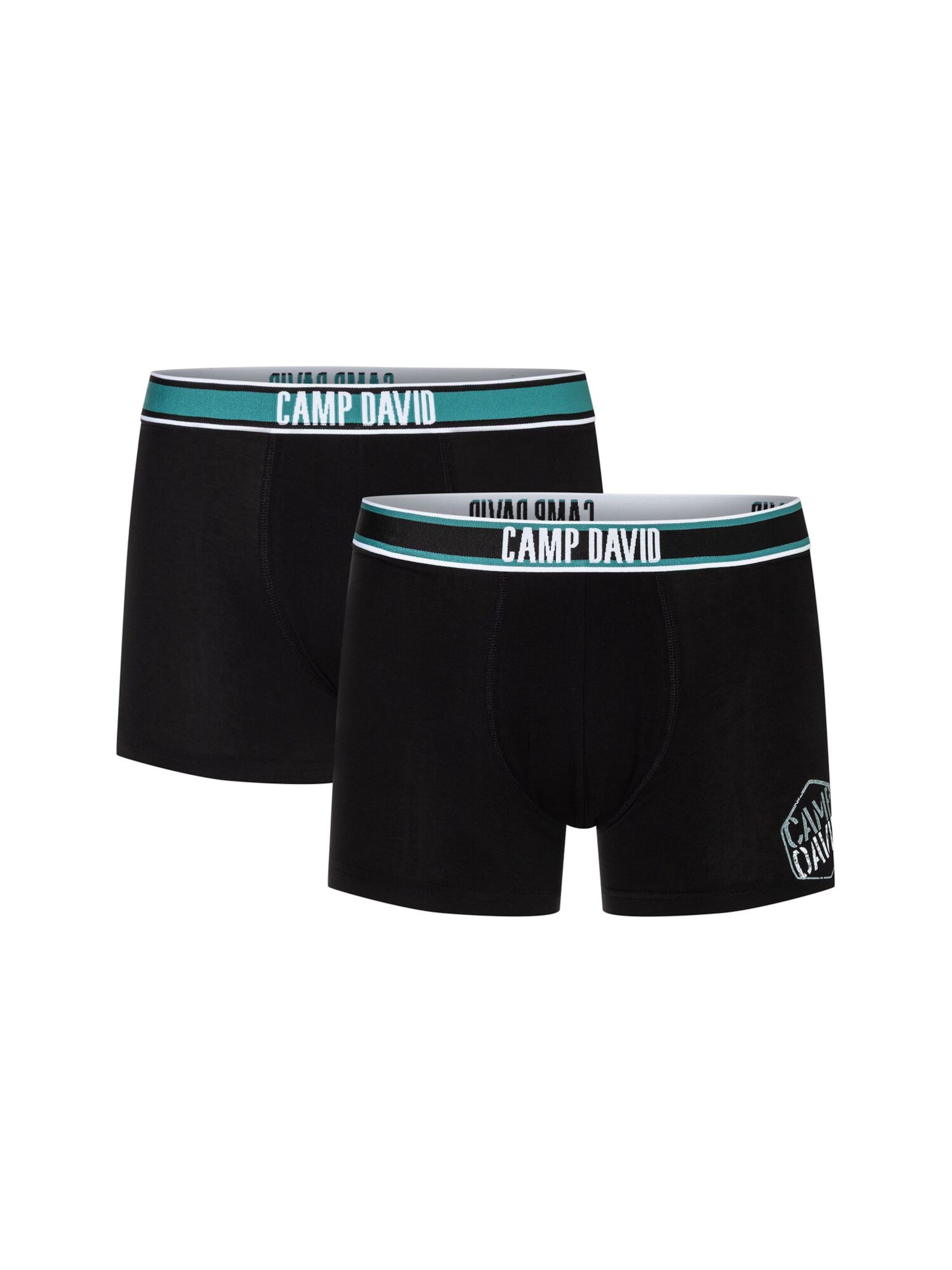 CAMP DAVID Boxershorts in Schwarz: Vorderseite