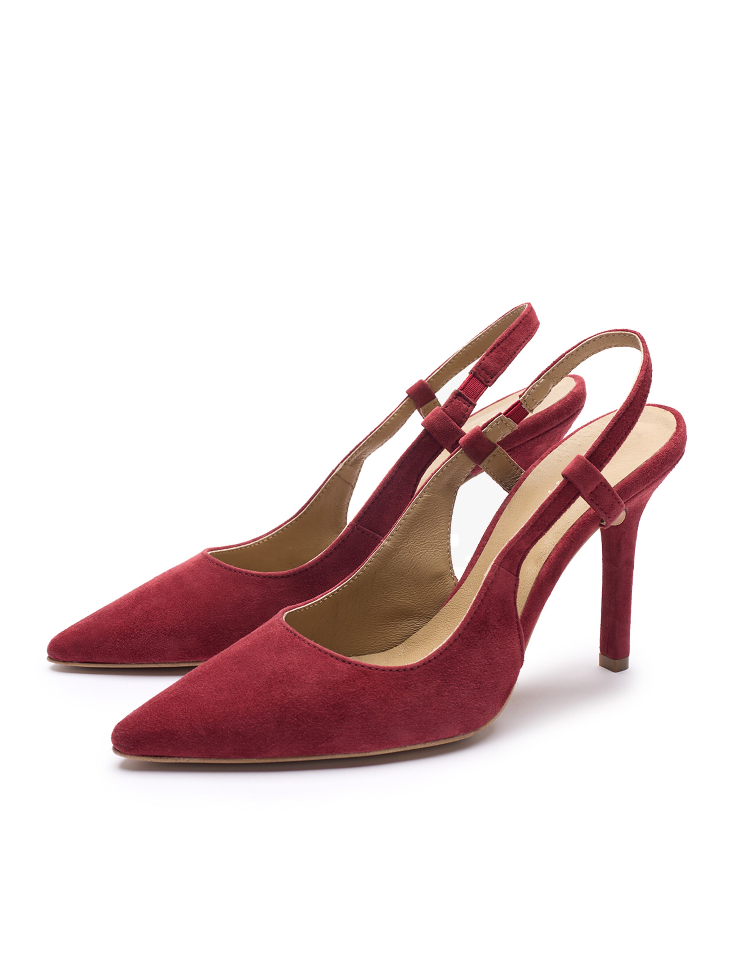 RYŁKO Lodičky s otvorenou pätou - Červená