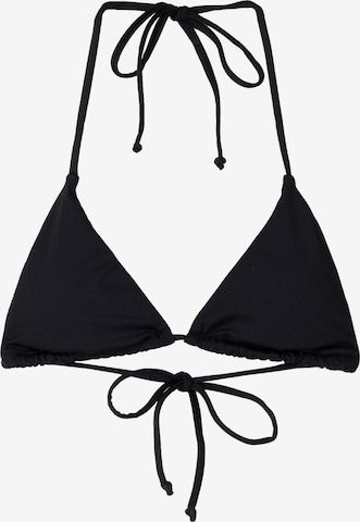 Triangle Hauts de bikini Bershka en noir : devant