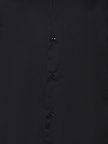 BOSS Slim fit Button Up Shirt 'HANK' in Blue