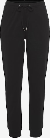 BRUNO BANANI Tapered Pants in Black: front