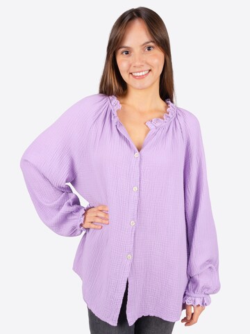 Seasons of April Blouse 'Cloe' in Purple: front