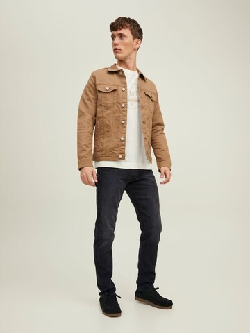 JACK & JONESSlimfit Traperice 'JJGlenn Fox' - crna boja