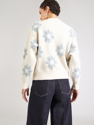 Hailys Sweater 'Fl44eur' in Beige