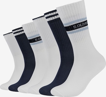 Chaussettes 'Essentials' s.Oliver en noir : devant