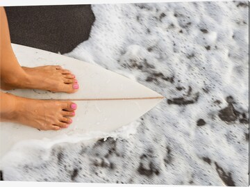 Liv Corday Wandschmuck  ' Sporty Surfer ' in Grau: predná strana
