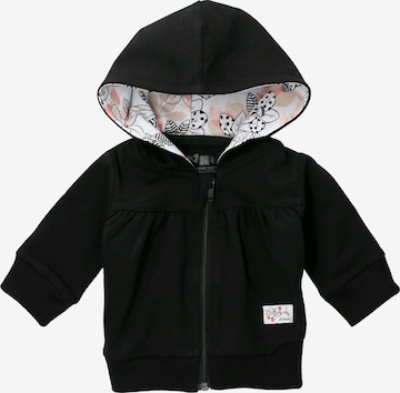 NINI Zip-Up Hoodie in Black: front