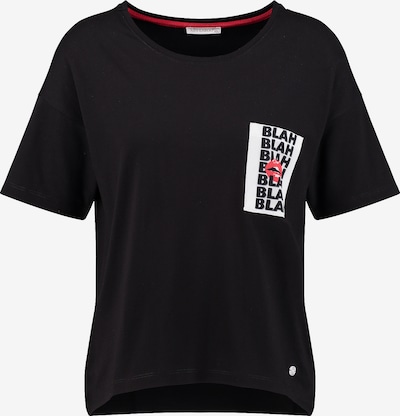 Key Largo Majica 'Blah' u crvena / crna / bijela, Pregled proizvoda