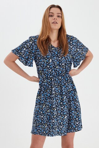 b.young Summer Dress in Blue: front