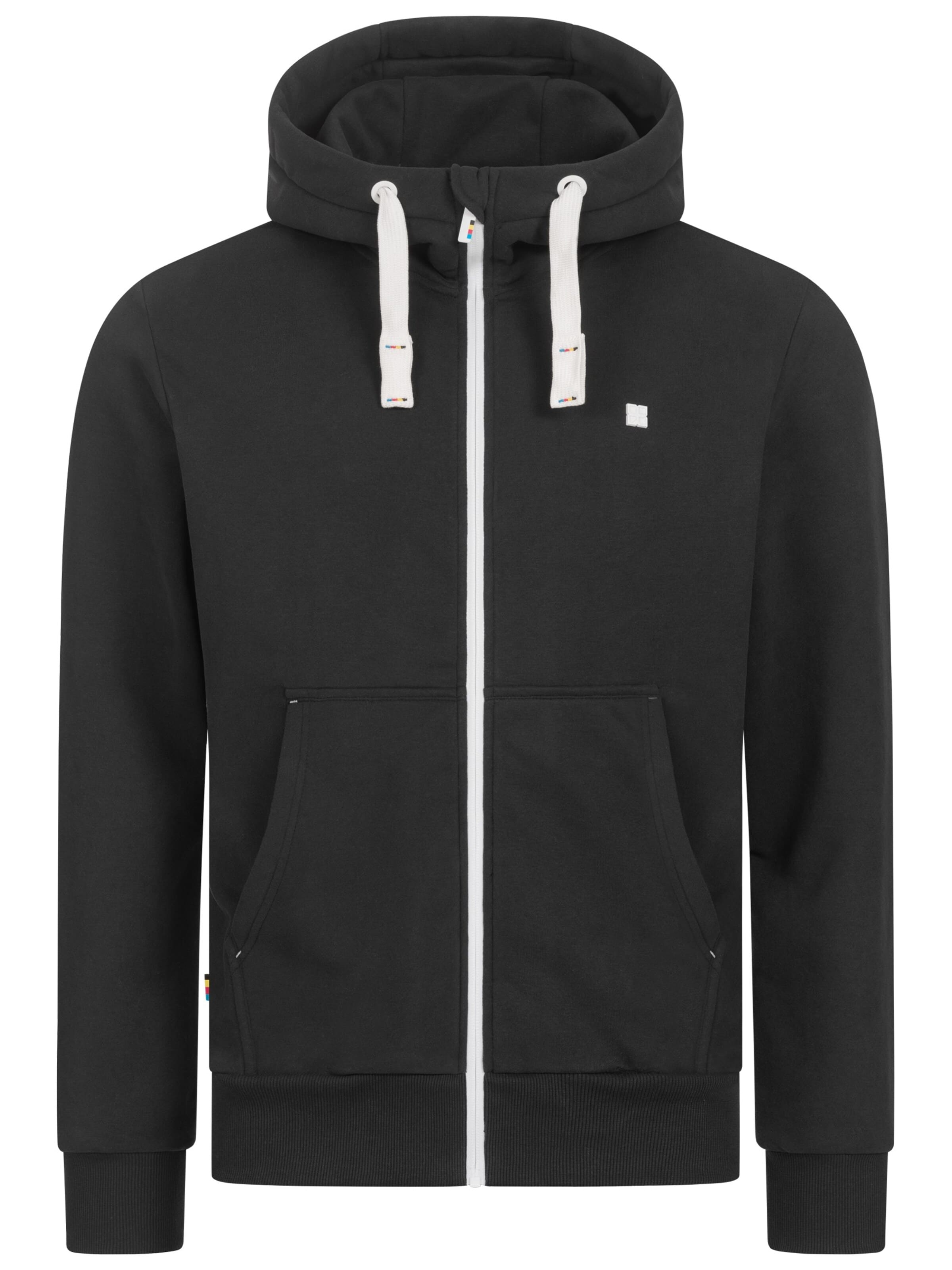 deproc Sweatjacke 'FinnCMYK II MEN'‌‌‌‌‌‌‌‌ in Schwarz
