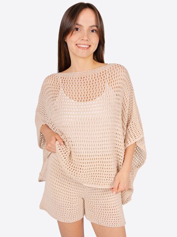 Pull-over 'Zuri' Seasons of April en beige : devant