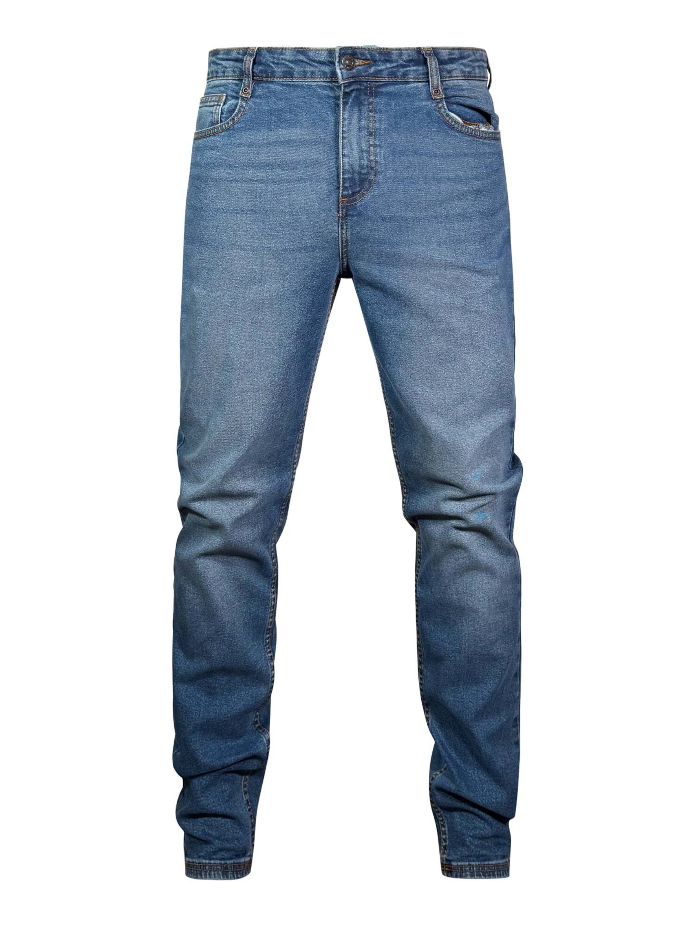 SikSilk - Slimfit Calças de ganga em azul: frente
