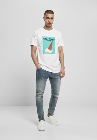 Mister Tee Shirt 'Mic Drop' in White