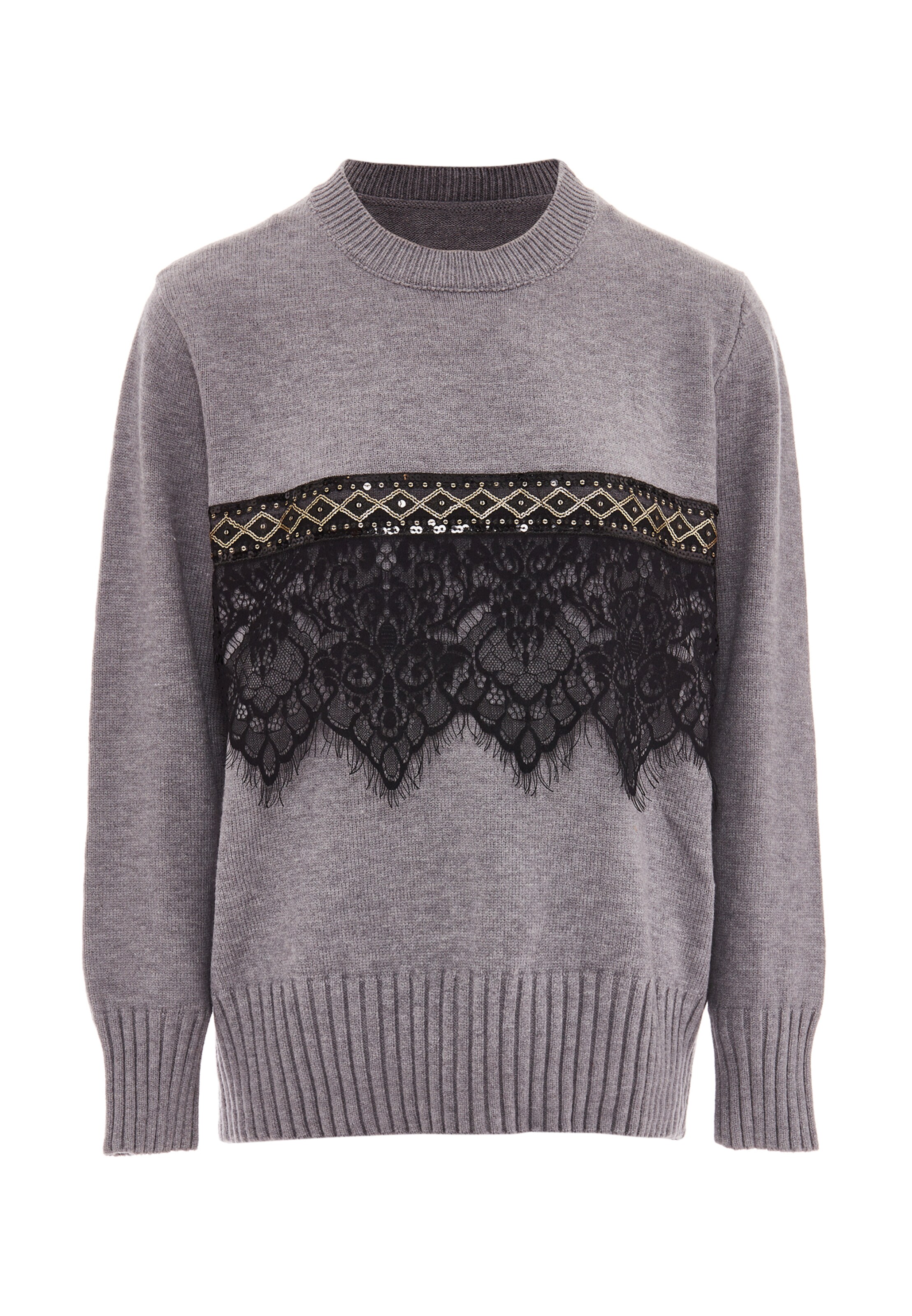 caissa Sweater in Grey: front