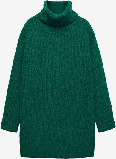 MANGO Robes en maille 'Robert' en vert foncé, Vue avec produit