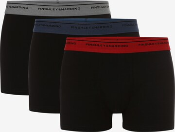 Finshley & Harding Boxershorts ' ' in Zwart: voorkant